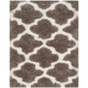 Safavieh Barcelona Shag BSG319 Silver / Ivory 2'-3" X 8' Runner Area Rug