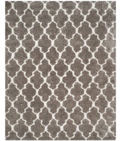 Safavieh Barcelona Shag BSG319 Silver / Ivory 6' X 9' Rectangle Area Rug