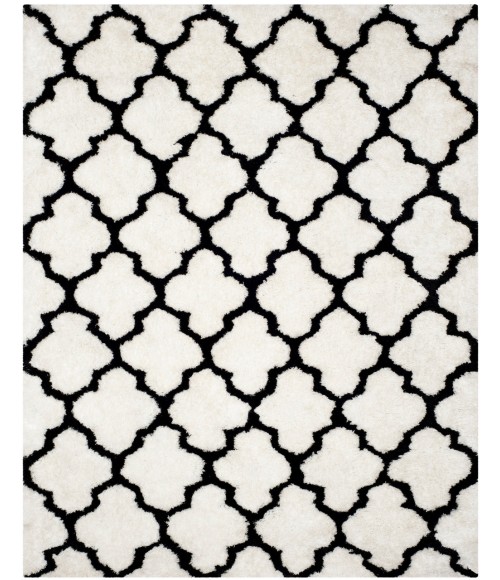 Safavieh Barcelona Shag BSG319 Ivory / Black 9' X 12' Rectangle Area Rug