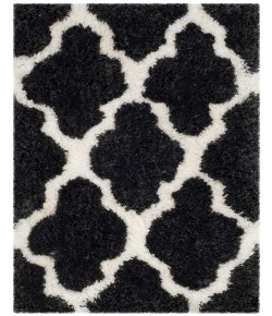 Safavieh Barcelona Shag BSG319 Graphite / Ivory 2' X 3' Accent Area Rug