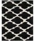 Safavieh Barcelona Shag BSG319 Graphite / Ivory 2'-3" X 7' Runner Area Rug