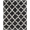 Safavieh Barcelona Shag BSG319 Graphite / Ivory 5' X 8' Rectangle Area Rug