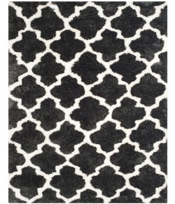 Safavieh Barcelona Shag BSG319 Graphite / Ivory 5' X 8' Rectangle Area Rug