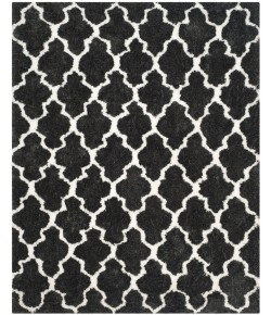 Safavieh Barcelona Shag BSG319 Graphite / Ivory 8' X 10' Rectangle Area Rug