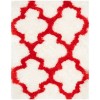 Safavieh Barcelona Shag BSG319 Ivory / Rust 3' X 5' Rectangle Area Rug