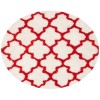 Safavieh Barcelona Shag BSG319 Ivory / Rust 5' X 5' Round Area Rug