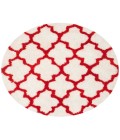Safavieh Barcelona Shag BSG319 Ivory / Rust 5' X 5' Round Area Rug