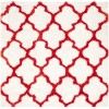 Safavieh Barcelona Shag BSG319 Ivory / Rust 5' X 5' Square Area Rug