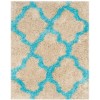 Safavieh Barcelona Shag BSG319 Cream / Blue 2' X 3' Accent Area Rug