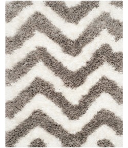 Safavieh Barcelona Shag BSG320 Ivory / Silver 2'-3" X 4' Accent Area Rug