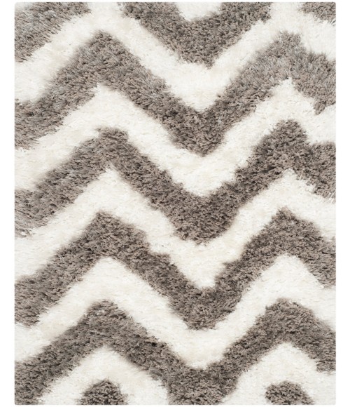 Safavieh Barcelona Shag BSG320 Ivory / Silver 2'-3" X 4' Accent Area Rug