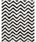 Safavieh Barcelona Shag BSG320 Ivory / Black 5' X 8' Rectangle Area Rug