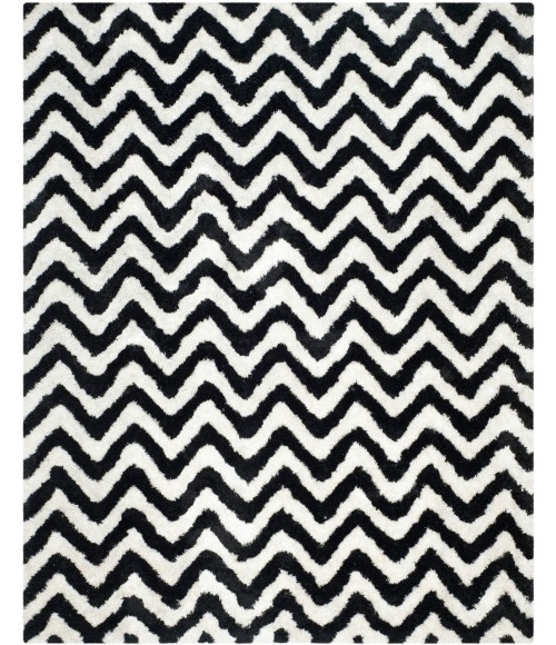 Safavieh Barcelona Shag BSG320 Ivory / Black 8' X 10' Rectangle Area Rug
