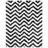 Safavieh Barcelona Shag BSG320 Graphite / Ivory 5' X 8' Rectangle Area Rug