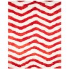Safavieh Barcelona Shag BSG320 Ivory / Rust 2'-3" X 7' Runner Area Rug