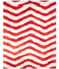 Safavieh Barcelona Shag BSG320 Ivory / Rust 2'-3" X 7' Runner Area Rug