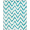 Safavieh Barcelona Shag BSG320 Ivory / Blue 5' X 5' Square Area Rug