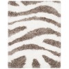 Safavieh Barcelona Shag BSG321 Ivory / Silver 2'-3" X 4' Accent Area Rug
