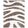 Safavieh Barcelona Shag BSG321 Ivory / Silver 4' X 6' Rectangle Area Rug