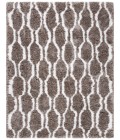 Safavieh Barcelona Shag BSG322 Silver / Ivory 3' X 5' Rectangle Area Rug