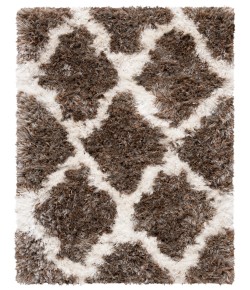 Safavieh Barcelona Shag BSGB319 Silver / Ivory 2'-4" X 3'-11" Accent Area Rug