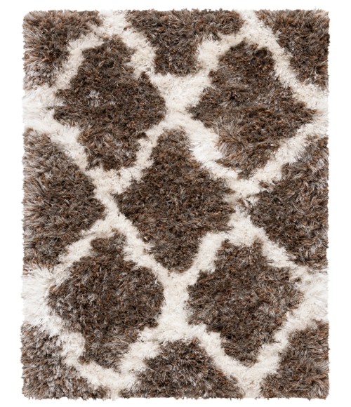 Safavieh Barcelona Shag Area Rug BSGB319B-24 Safavieh Barcelona Shag BSGB319 Silver / Ivory 2'-4" X 3'-11" Accent Area Rug