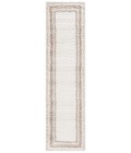 Safavieh Border & Stripe Shag BSP251 Ivory / Beige 2'-2" X 8' Runner Area Rug