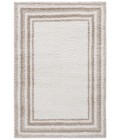 Safavieh Border & Stripe Shag BSP251 Ivory / Beige 5'-3" X 7'-6" Rectangle Area Rug