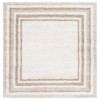 Safavieh Border & Stripe Shag BSP251 Ivory / Beige 6'-7" X 6'-7" Square Area Rug