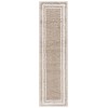 Safavieh Border & Stripe Shag BSP251 Beige / Ivory 2'-2" X 8' Runner Area Rug