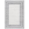 Safavieh Border & Stripe Shag BSP251 Ivory / Grey 5'-3" X 7'-6" Rectangle Area Rug