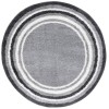 Safavieh Border & Stripe Shag BSP251 Grey / Black 6'-7" X 6'-7" Round Area Rug