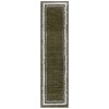 Safavieh Border & Stripe Shag BSP251 Green 2'-2" X 8' Runner Area Rug