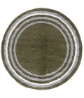 Safavieh Border & Stripe Shag BSP251 Green 6'-7" X 6'-7" Round Area Rug