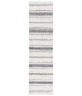 Safavieh Border & Stripe Shag BSP252 Ivory / Grey 2'-2" X 8' Runner Area Rug