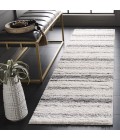 Safavieh Border & Stripe Shag BSP252 Ivory / Grey 2'-2" X 8' Runner Area Rug