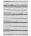 Safavieh Border & Stripe Shag BSP252 Ivory / Grey 4'-5" x 6'-5" Rectangle Area Rug