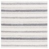 Safavieh Border & Stripe Shag BSP252 Ivory / Grey 6'-7" X 6'-7" Square Area Rug