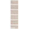 Safavieh Border & Stripe Shag BSP252 Beige / Ivory 2'-2" X 8' Runner Area Rug