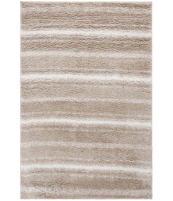 Safavieh Border & Stripe Shag BSP252 Beige / Ivory 8' X 10' Rectangle Area Rug