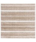 Safavieh Border & Stripe Shag BSP252 Beige / Ivory 6'-7" X 6'-7" Square Area Rug