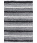 Safavieh Border & Stripe Shag BSP252 Grey / Black 5'-3" X 7'-6" Rectangle Area Rug