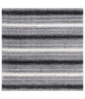 Safavieh Border & Stripe Shag BSP252 Grey / Black 6'-7" X 6'-7" Square Area Rug