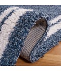 Safavieh Calico Shag Blue / Ivory CLC100 8 ft. X 10 ft. Rectangle Rug