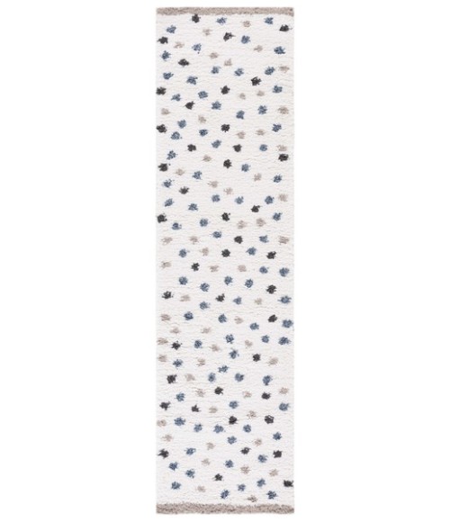 Safavieh Calico Shag Ivory / Taupe CLC102 2 ft. 2 in. X 8 ft. Runner Rug