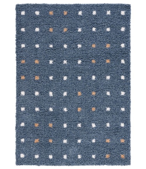Safavieh Calico Shag Blue / Ivory CLC102 8 ft. X 10 ft. Rectangle Rug
