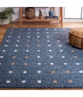 Safavieh Calico Shag Blue / Ivory CLC102 8 ft. X 10 ft. Rectangle Rug