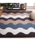 Safavieh Calico Shag Black / Taupe CLC116 8 ft. X 10 ft. Rectangle Rug