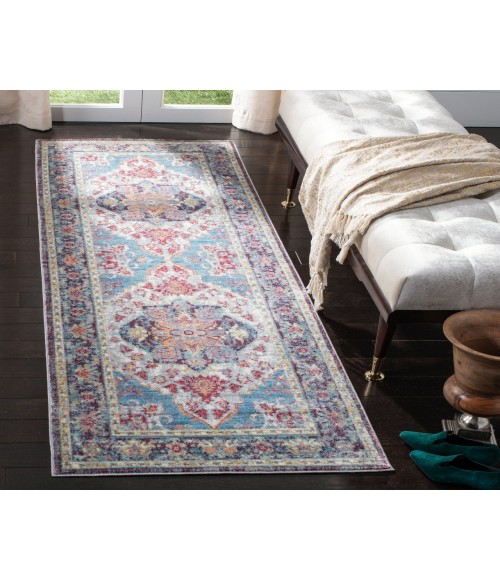 Safavieh Claremont Blue / Purple Rug CLR664 2 ft. 6 in. X 5 ft. 9 in. - Rugs Town Safavieh Claremont Blue / Purple CLR664 2 ft. 6 in. X 5 ft. 9 in. Rug