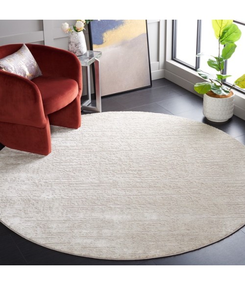 Safavieh Continental Ivory / Beige CON104 6 ft. 7 in. X 6 ft. 7 in. Round Rug